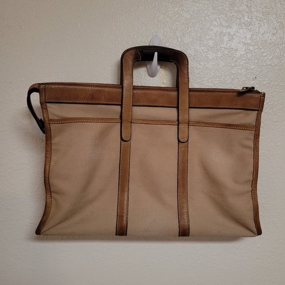 Vintage Marley Hodgson Ghurka Expediter No. 34 Canvas and Leather Briefcase.  - Picture 4 of 15